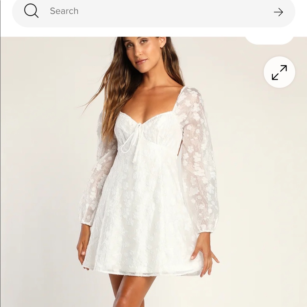 White Floral Dress